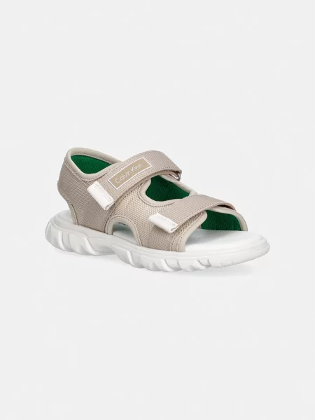 Sandale Calvin Klein Velcro Sandal Bež smeđa