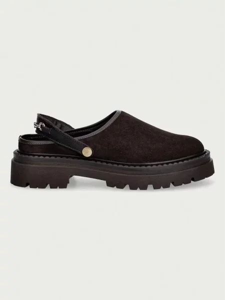Papuci Steve Madden din piele maro