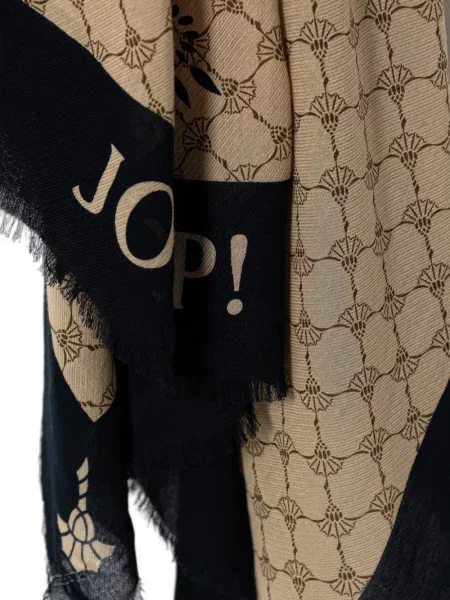 Fular Joop! cu franjuri cu model floral