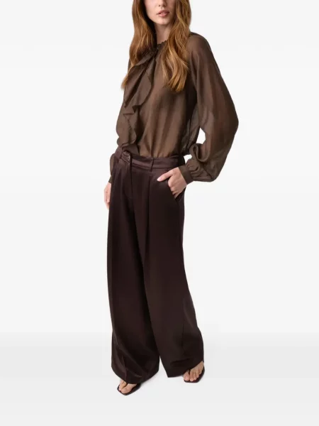 Cu centură pantaloni Guess maro