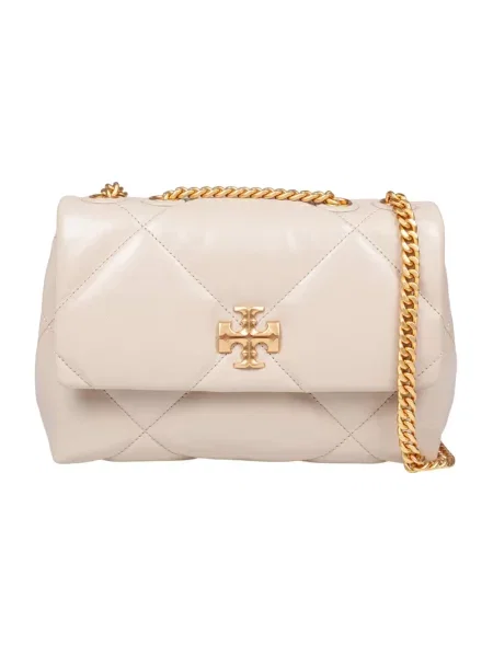 Torebka Tory Burch skórzana szara
