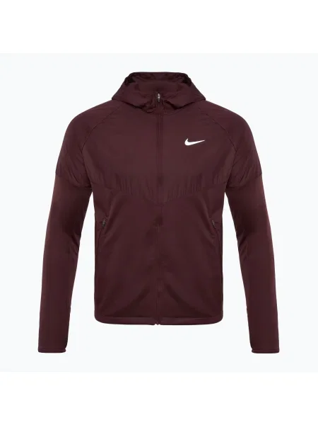 Мъжко яке за бягане Nike Sphere Miler Therma-FIT burgundy crush/burgundy crush винено червено