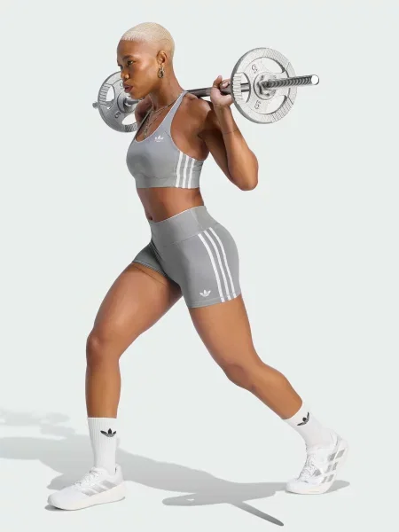 Спортивный топ Adidas серый