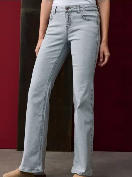 Розкльошені джинси сірий