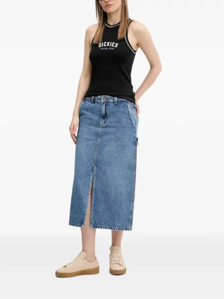 Fustă din denim Dickies albastru