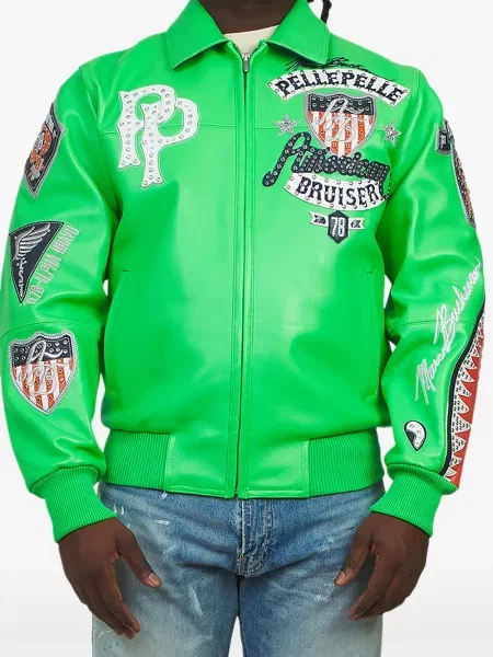 Geanta de piele Pelle Pelle verde