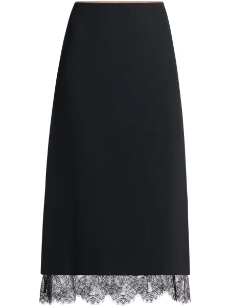 Fustă Vince din dantelă negru