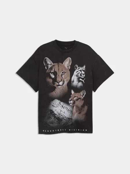 Футболка PUMA Dylan Wildcat Tee Ii комбінований верх чорний