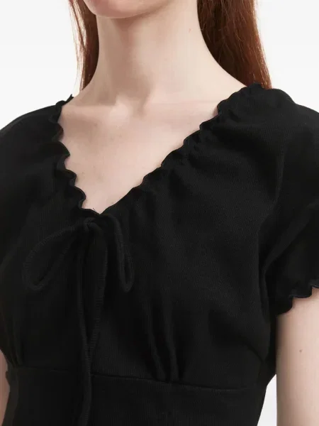 Rochie mini B+ab cu volane de costum negru