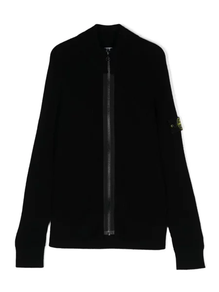 Kardigan dziecięcy Stone Island czarny
