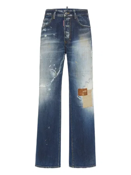 Blugi Dsquared2 zdrențuiți albastru