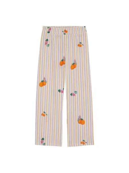 WE Fashion Pantaloni / mov liliachiu / portocaliu / roz galben