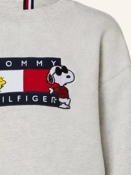 Tommy Hilfiger Bluza grau czerwona