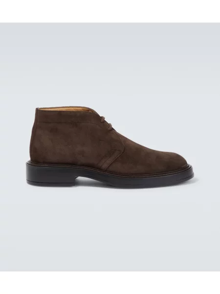 Gležnjarji desert boot Tod's iz semiša rjava