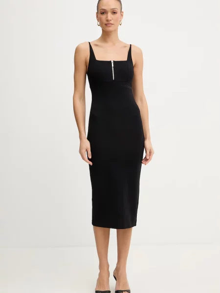 Armani Exchange rochie negru