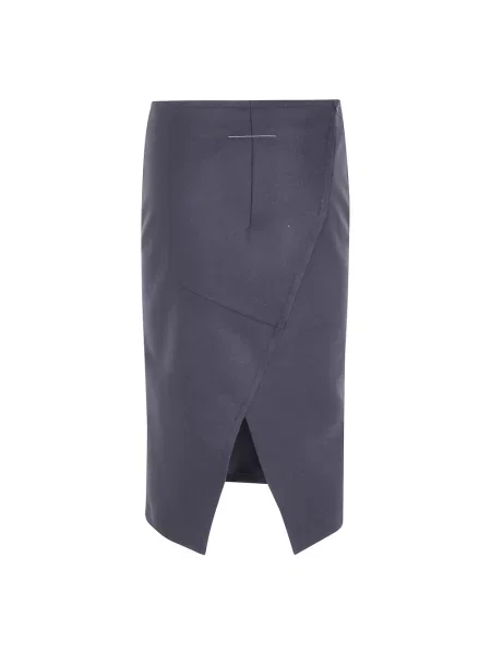 Spódnica midi Mm6 Maison Margiela szara