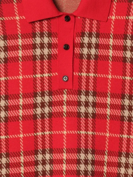 Kockás ingruha Burberry piros