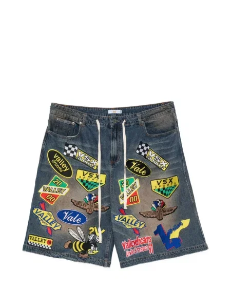 Pantaloni scurți Vale cu cordon albastru
