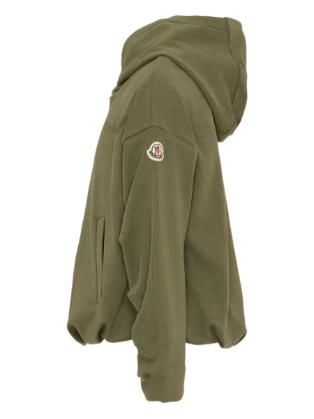 Bluza z kapturem dziecięca Moncler Enfant zielona