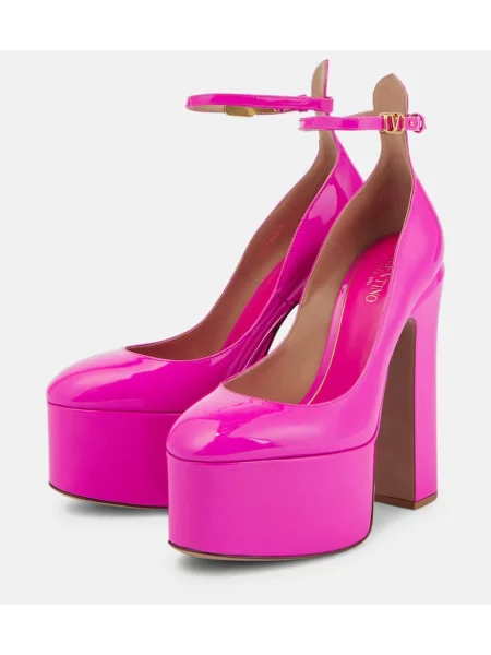 Pantofi cu toc Valentino Garavani din piele cu platformă negru