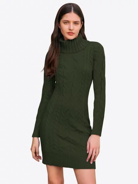 Imily Bela Rochie tricotat verde