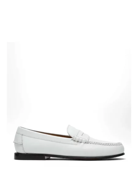 Pantofi loafer Sebago din piele alb