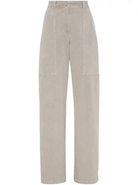 Proste jeansy Brunello Cucinelli szare