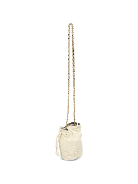 Mini geantă bucket Burberry mini cu autograf
