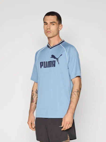PUMA Funkčné tričko ESS dymovo modrá / čierna biela