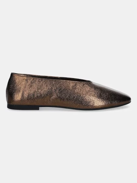Кожаные балетки Jeffrey Campbell коричневые
