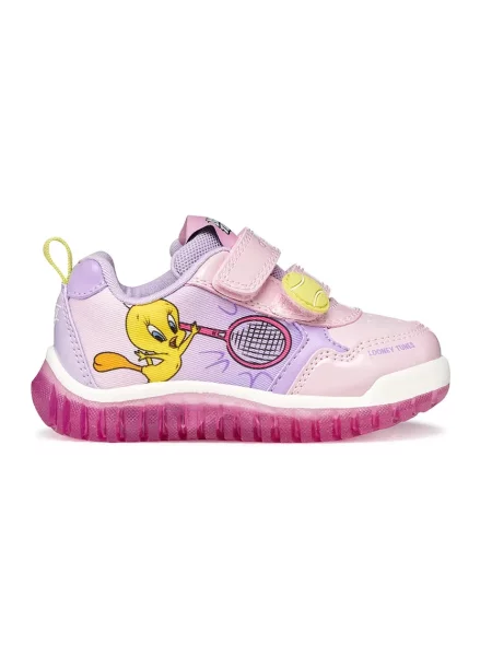 Geox Детски маратонки LIGHTYLOO x Looney Tunes розово
