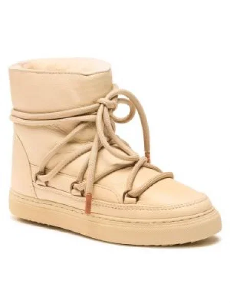 Кожаные сапоги Inuikii бежевые