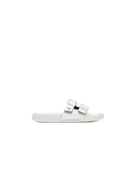 Pantofle Emporio Armani bílé