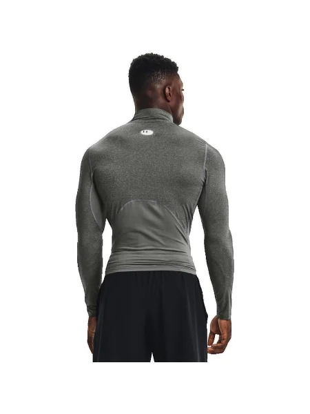 Under Armour Tričko Ua Hg Armour Comp Mock Ls Compression Fit sivá