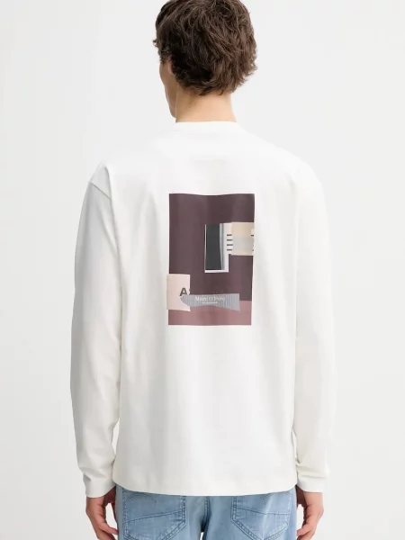 Majica z dolgimi rokavi Marc O'Polo bež