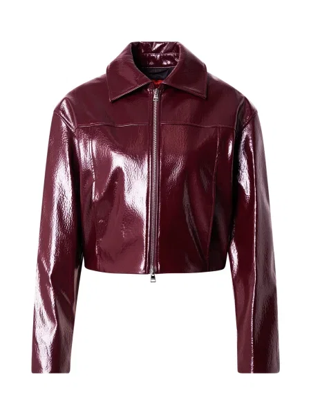 HUGO Geacă de primăvară-toamnă mov zmeură bordo