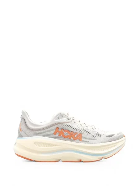 Sneakerși Hoka cu șireturi din dantelă gri