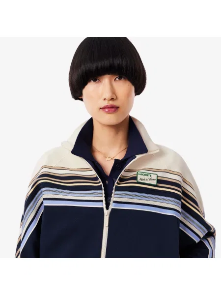 Lacoste Rozpinana Bluza Made In France granatowa