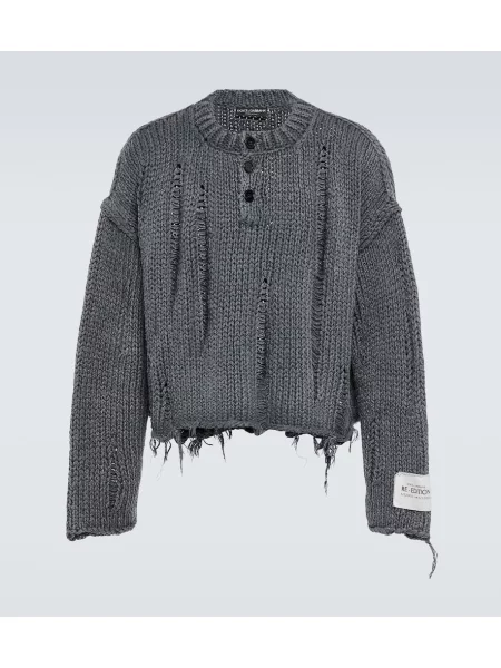 Laneni pulover Dolce&gabbana siva