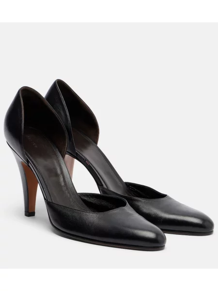 Pantofi cu toc The Row din piele negru