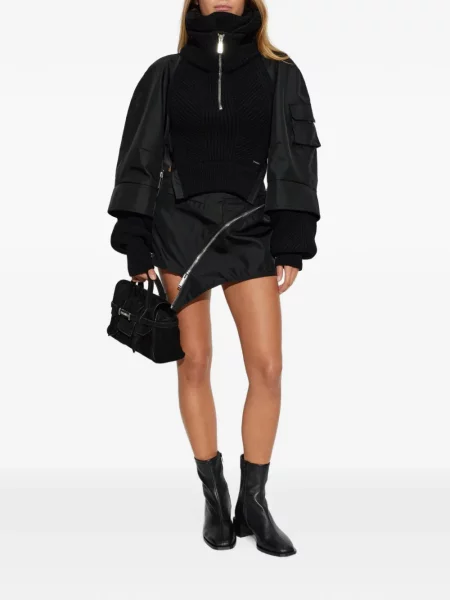 Fusta mini Dsquared2 asimetrică negru