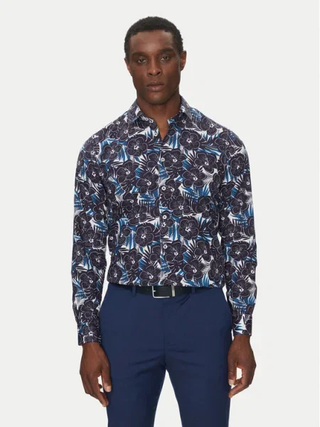 Hechter Paris Cămașă Bleumarin Modern Fit