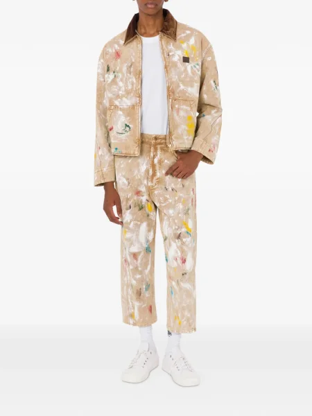 Gulerat geacă Moschino de catifea cord