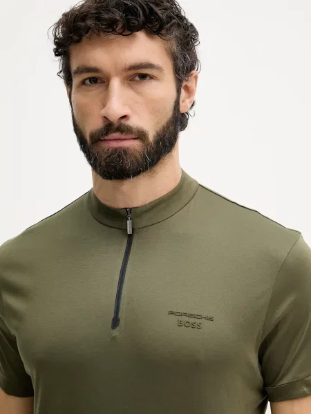 Поло Boss Green зеленое