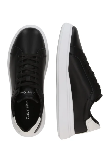 Sneakerși Calvin Klein din piele negru