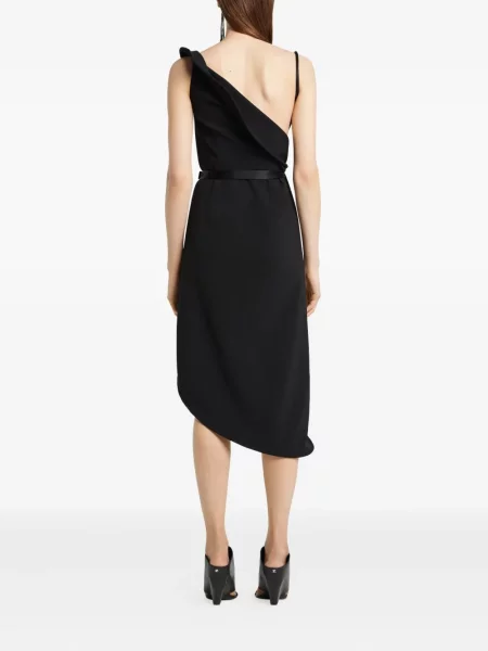 Rochie Courreges din crep de costum negru