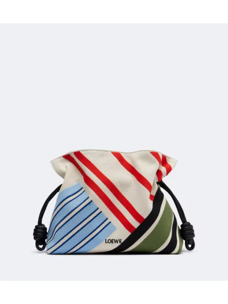 Geantă plic Loewe cu broderie din canvas