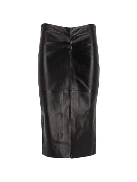Fustă din piele Isabel Marant negru