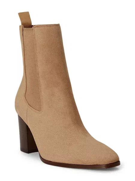 Pantofi Lauren Ralph Lauren din nubuc bej