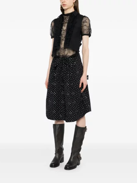 Rochie midi Undercover cu imagine negru